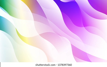 Template Abstract Background With Curves Lines, Wave Shape. For Business Presentation Wallpaper, Flyer, Cover. Vector Illustration with Color Gradient