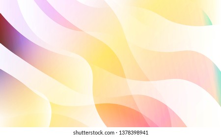 Template Abstract Background With Curves Lines, Wave Shape. For Business Presentation Wallpaper, Flyer, Cover. Vector Illustration with Color Gradient