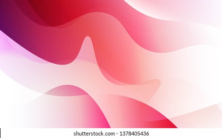 Template Abstract Background With Curves Lines, Wave Shape. For Business Presentation Wallpaper, Flyer, Cover. Vector Illustration with Color Gradient