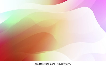 Template Abstract Background With Curves Lines, Wave Shape. For Business Presentation Wallpaper, Flyer, Cover. Vector Illustration with Color Gradient