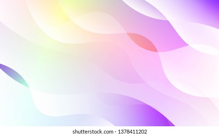Template Abstract Background With Curves Lines, Wave Shape. For Business Presentation Wallpaper, Flyer, Cover. Vector Illustration with Color Gradient