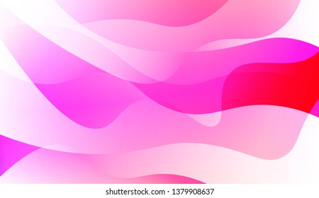 Template Abstract Background With Curves Lines, Wave Shape. For Business Presentation Wallpaper, Flyer, Cover. Vector Illustration with Color Gradient