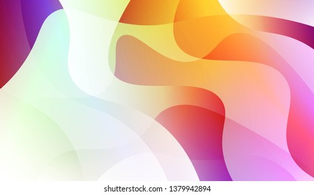 Template Abstract Background With Curves Lines, Wave Shape. For Business Presentation Wallpaper, Flyer, Cover. Vector Illustration with Color Gradient