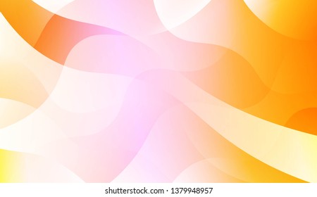 Template Abstract Background With Curves Lines, Wave Shape. For Business Presentation Wallpaper, Flyer, Cover. Vector Illustration with Color Gradient