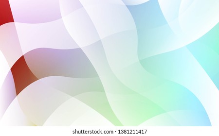 Template Abstract Background With Curves Lines, Wave Shape. For Business Presentation Wallpaper, Flyer, Cover. Vector Illustration with Color Gradient