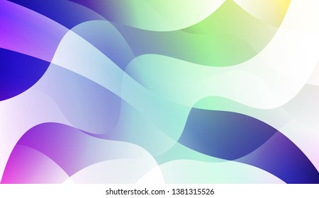 Template Abstract Background With Curves Lines, Wave Shape. For Business Presentation Wallpaper, Flyer, Cover. Vector Illustration with Color Gradient