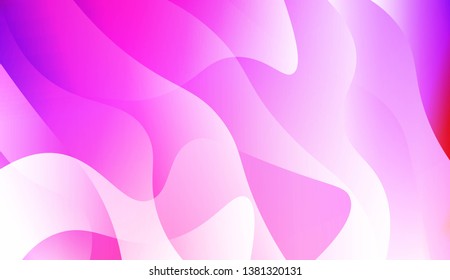 Template Abstract Background With Curves Lines, Wave Shape. For Business Presentation Wallpaper, Flyer, Cover. Vector Illustration with Color Gradient