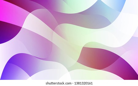 Template Abstract Background With Curves Lines, Wave Shape. For Business Presentation Wallpaper, Flyer, Cover. Vector Illustration with Color Gradient