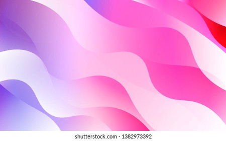 Template Abstract Background With Curves Lines, Wave Shape. For Business Presentation Wallpaper, Flyer, Cover. Vector Illustration with Color Gradient