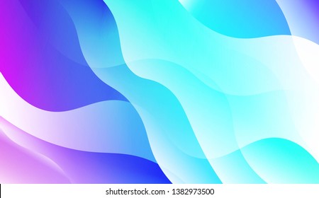 Template Abstract Background With Curves Lines, Wave Shape. For Business Presentation Wallpaper, Flyer, Cover. Vector Illustration with Color Gradient