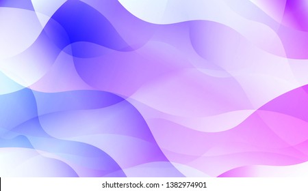 Template Abstract Background With Curves Lines, Wave Shape. Modern Screen Gradient Design. For Greeting Card, Flyer, Poster, Brochure, Banner Calendar. Vector Illustration