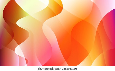 Template Abstract Background With Curves Lines, Wave Shape. For Business Presentation Wallpaper, Flyer, Cover. Vector Illustration with Color Gradient