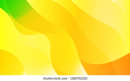 Template Abstract Background With Curves Lines, Wave Shape. For Business Presentation Wallpaper, Flyer, Cover. Vector Illustration with Color Gradient