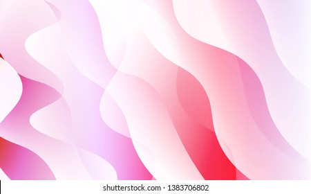 Template Abstract Background With Curves Lines, Wave Shape. For Business Presentation Wallpaper, Flyer, Cover. Vector Illustration with Color Gradient