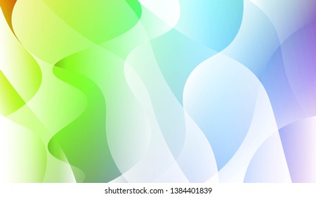 Template Abstract Background With Curves Lines, Wave Shape. For Business Presentation Wallpaper, Flyer, Cover. Vector Illustration with Color Gradient