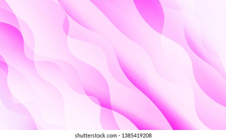 Template Abstract Background With Curves Lines, Wave Shape. Modern Screen Gradient Design. For Greeting Card, Flyer, Poster, Brochure, Banner Calendar. Vector Illustration