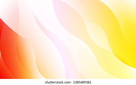 Template Abstract Background With Curves Lines, Wave Shape. For Business Presentation Wallpaper, Flyer, Cover. Vector Illustration with Color Gradient