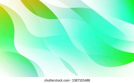 Template Abstract Background With Curves Lines, Wave Shape. For Business Presentation Wallpaper, Flyer, Cover. Vector Illustration with Color Gradient