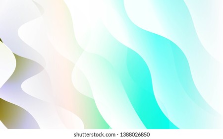 Template Abstract Background With Curves Lines, Wave Shape. For Business Presentation Wallpaper, Flyer, Cover. Vector Illustration with Color Gradient