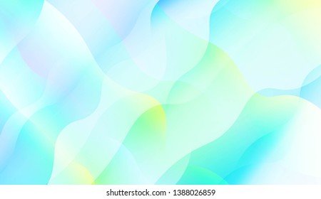 Template Abstract Background With Curves Lines, Wave Shape. Modern Screen Gradient Design. For Greeting Card, Flyer, Poster, Brochure, Banner Calendar. Vector Illustration