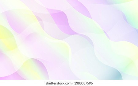 Template Abstract Background With Curves Lines, Wave Shape. Modern Screen Gradient Design. For Greeting Card, Flyer, Poster, Brochure, Banner Calendar. Vector Illustration