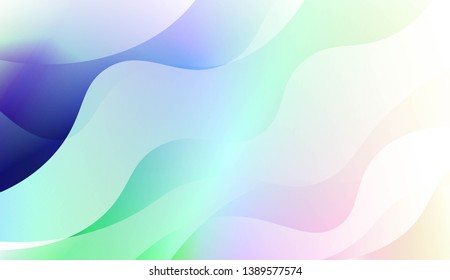 Template Abstract Background With Curves Lines, Wave Shape. For Business Presentation Wallpaper, Flyer, Cover. Vector Illustration with Color Gradient