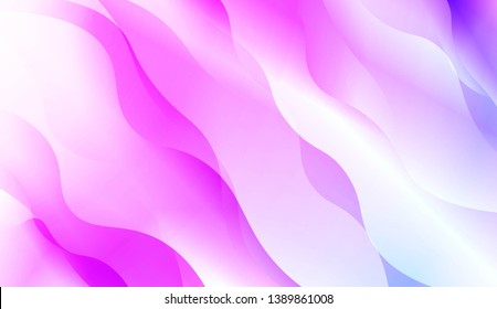 Template Abstract Background With Curves Lines, Wave Shape. Modern Screen Gradient Design. For Greeting Card, Flyer, Poster, Brochure, Banner Calendar. Vector Illustration