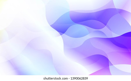 Template Abstract Background With Curves Lines, Wave Shape. Modern Screen Gradient Design. For Greeting Card, Flyer, Poster, Brochure, Banner Calendar. Vector Illustration