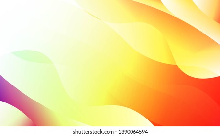 Template Abstract Background With Curves Lines, Wave Shape. For Business Presentation Wallpaper, Flyer, Cover. Vector Illustration with Color Gradient