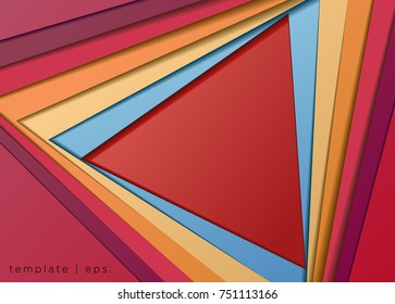 Template Abstract background with curves lines and shadow. Vector.