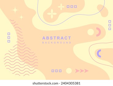 Template abstract background flat vector illustration, Shapes freeform graphic design