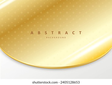 Dibujo del vector de oro de fondo abstracto de plantilla, diseño gráfico de forma libre de formas