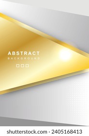 Template abstract background gold vector illustration, Shapes freeform graphic design