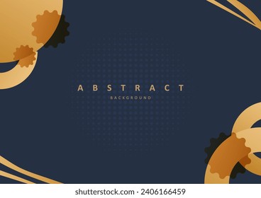 Template abstract background luxury gold  flat vector illustration, Shapes freeform graphic design