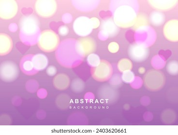 Dibujo del vector del corazón rosa de fondo abstracto de plantilla, diseño gráfico de forma libre de formas