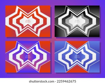 Template with abstract backgrounds. social media post and web internet ads. eps10
