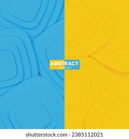 template abstract blue and yellow. cover book. logo podcast 