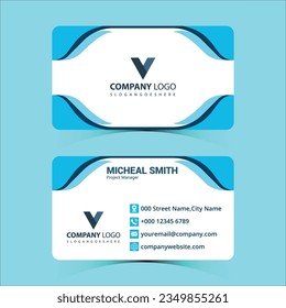 Template for abstract business cards in vector format