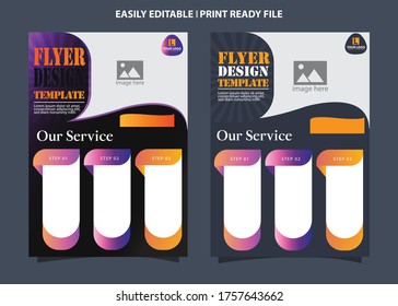 Template abstract business flyer Vector Design