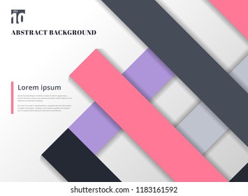 Template abstract geometric colorful background with square frames. Material design backdrop origami style. You can use for brochure, business card, poster, booklet. website