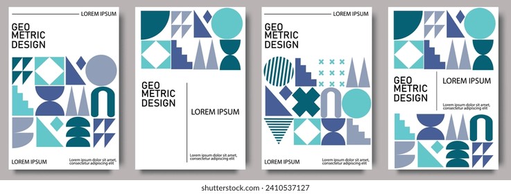 Diseño de la cubierta geométrica abstracta de plantilla. Diseño con forma geométrica para volante, afiche, portada, folleto, pancarta o cualquier disposición