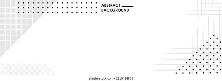 plantilla abstracta geométrica con línea. copiar espacio para texto. blanco y negro. banner adecuado de diseño de plantillas, sitio web, tarjeta, folleto, folleto, folleto, empresa