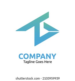 abstraktes Logo-Design TB