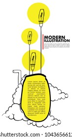 template abstract presentation, pop art design, abstract illustration, line art, monocrome