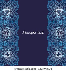 Template with abstract vector decorative ornamental frame 
