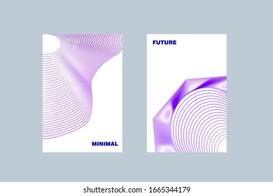 Template abstract vector design for Brochure, Annual, Report, Magazine, Poster, Corporate Presentation, Portfolio, Flyer, layout modern with purple color size A4.