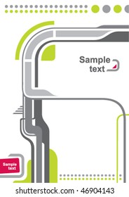 Template. Abstract vector illustration. Blank.