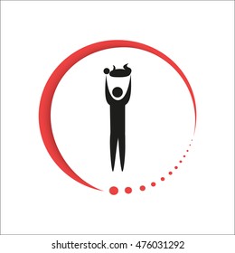 Template abstract vector logo design birthday children