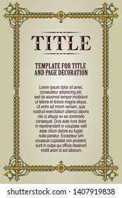Template advertisements, flyer, web, and other invitations, diploma or greeting cards. Monster frame.