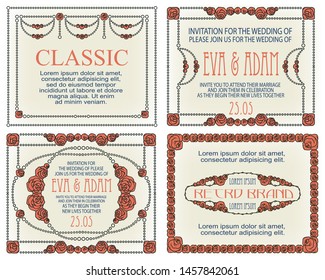 Template advertisements, flyer, web, wedding  and other invitations or greeting cards. Happy holiday.